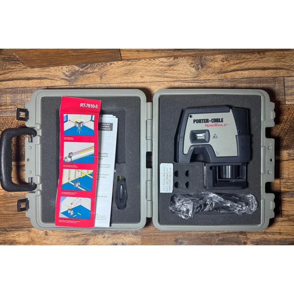 Porter-Cable RoboToolz RT-7610-5 5-Beam Self-Leveling Laser Level with Case‎